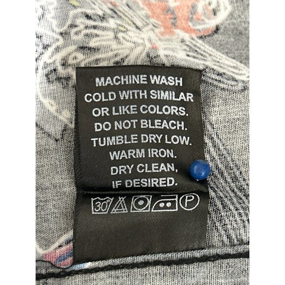 Ditch Plains by Ricky Signh Mens Shirt Short Sleeve Tropical Birds Size 4x NEW - Picture 6 of 6